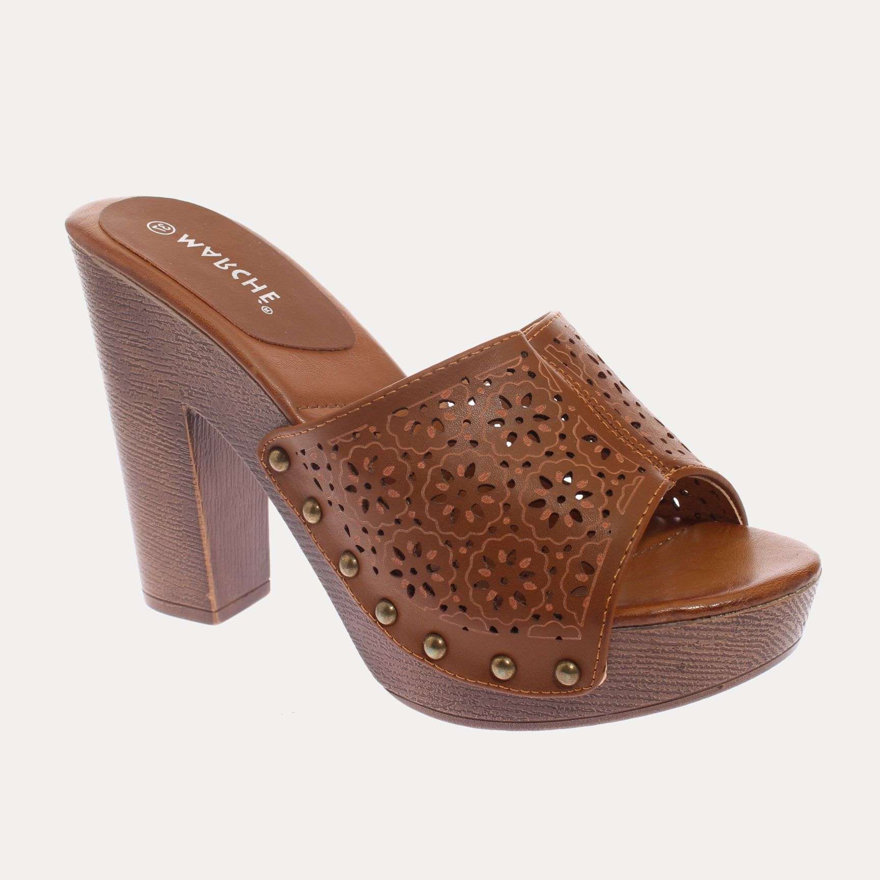 SANDALIAS MUJER VÍA FRANCA CAFÉ MARCHE ART. 5TY201BROWN - 1