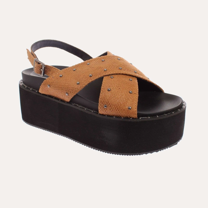 SANDALIAS MUJER VÍA FRANCA YELLOW BROWN ART. 5S209B0075YBROWN - 1