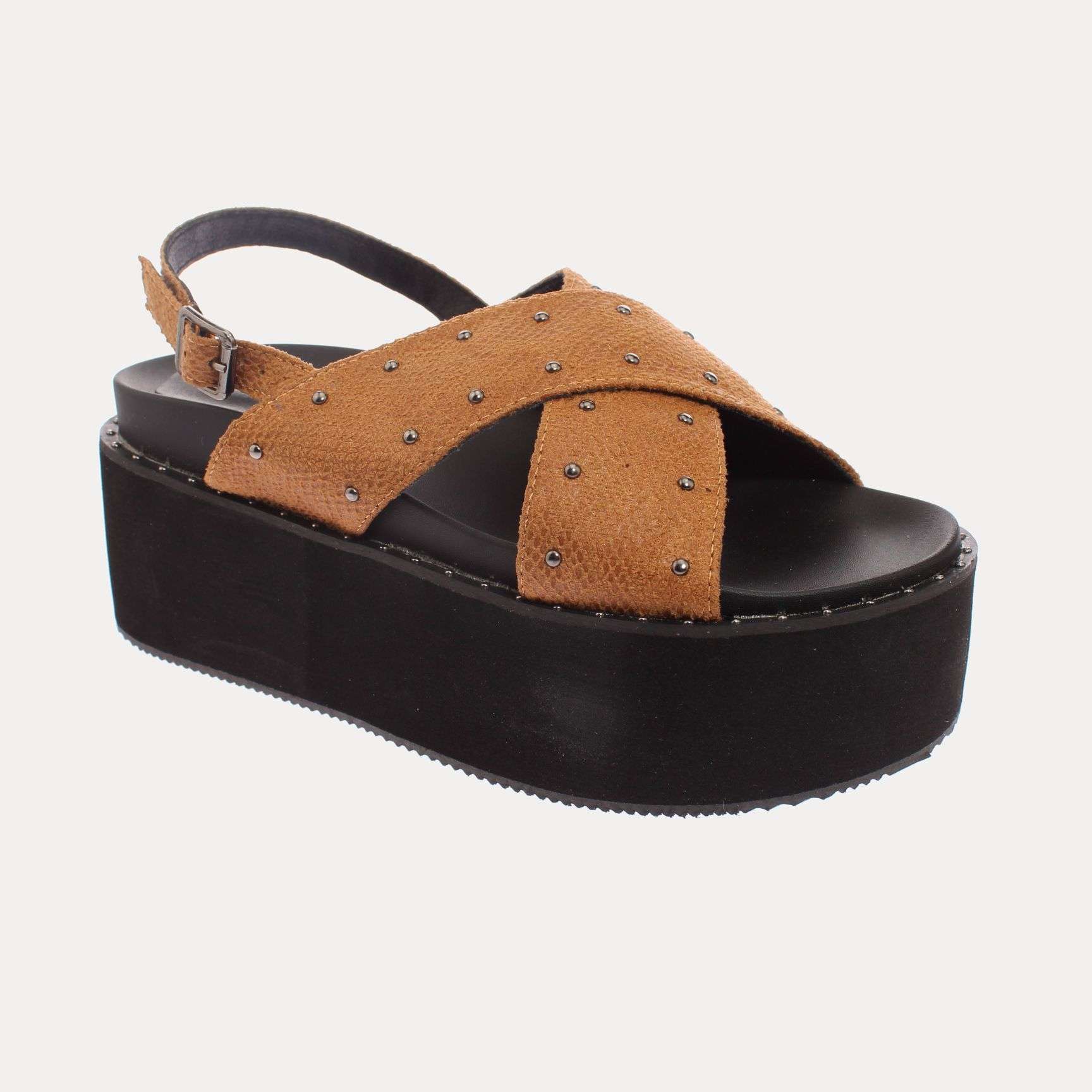 SANDALIAS MUJER VÍA FRANCA YELLOW BROWN ART. 5S209B0075YBROWN - 1