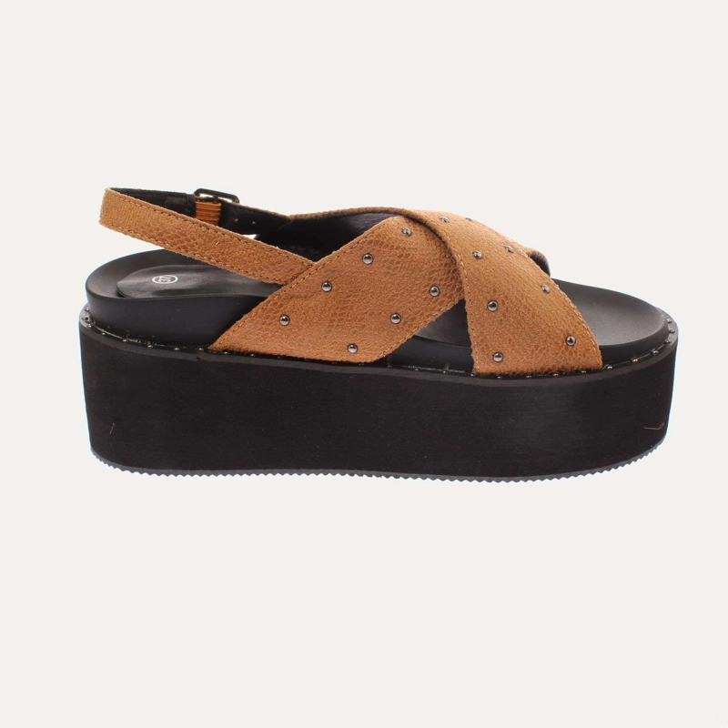 SANDALIAS MUJER VÍA FRANCA YELLOW BROWN ART. 5S209B0075YBROWN - 4