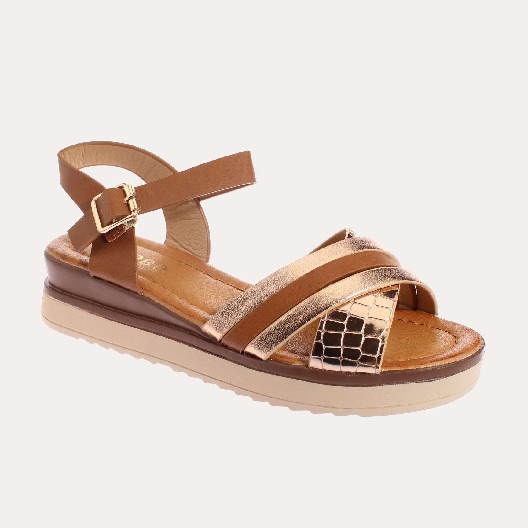 SANDALIA MUJER VÍA FRANCA KHAKI ART. 51309B3226 - 1