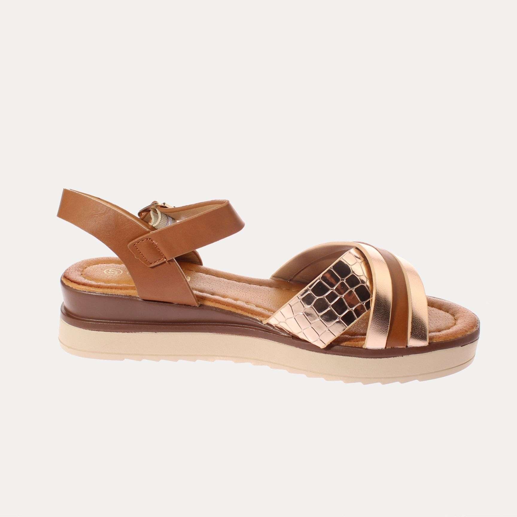SANDALIA MUJER VÍA FRANCA KHAKI ART. 51309B3226 - 4