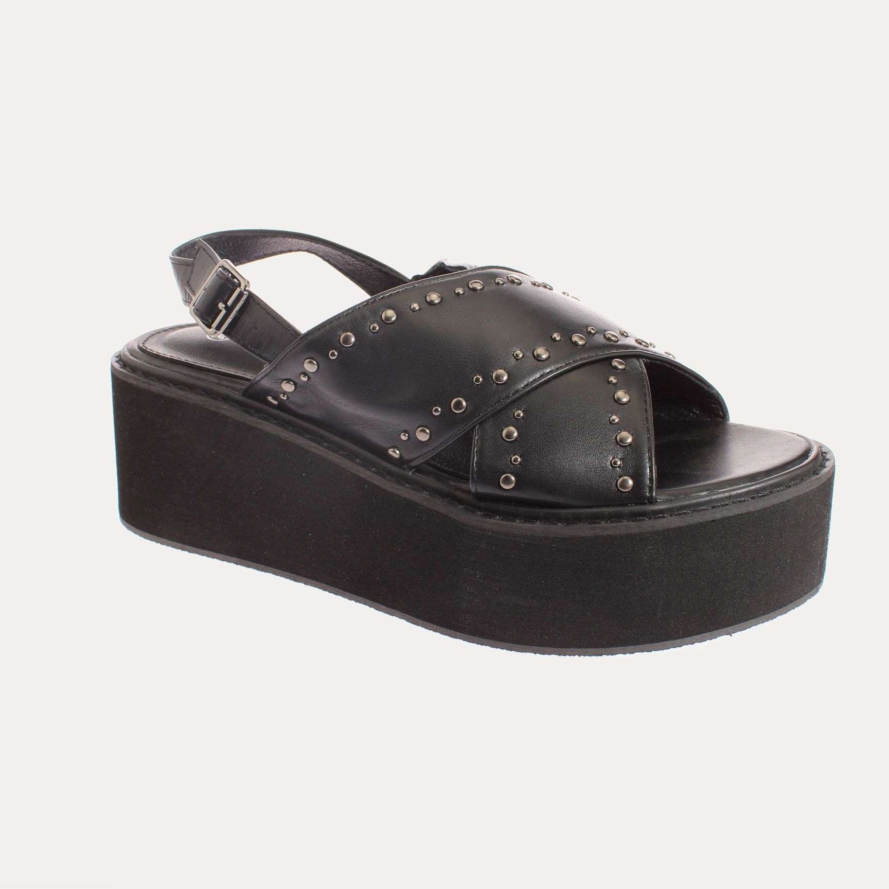 SANDALIA PLATAFORMA MUJER VÍA FRANCA NEGRO ART. 52109B30874BLACK - 1
