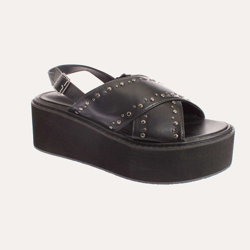 SANDALIA PLATAFORMA MUJER VÍA FRANCA NEGRO ART. 52109B30874BLACK - 1