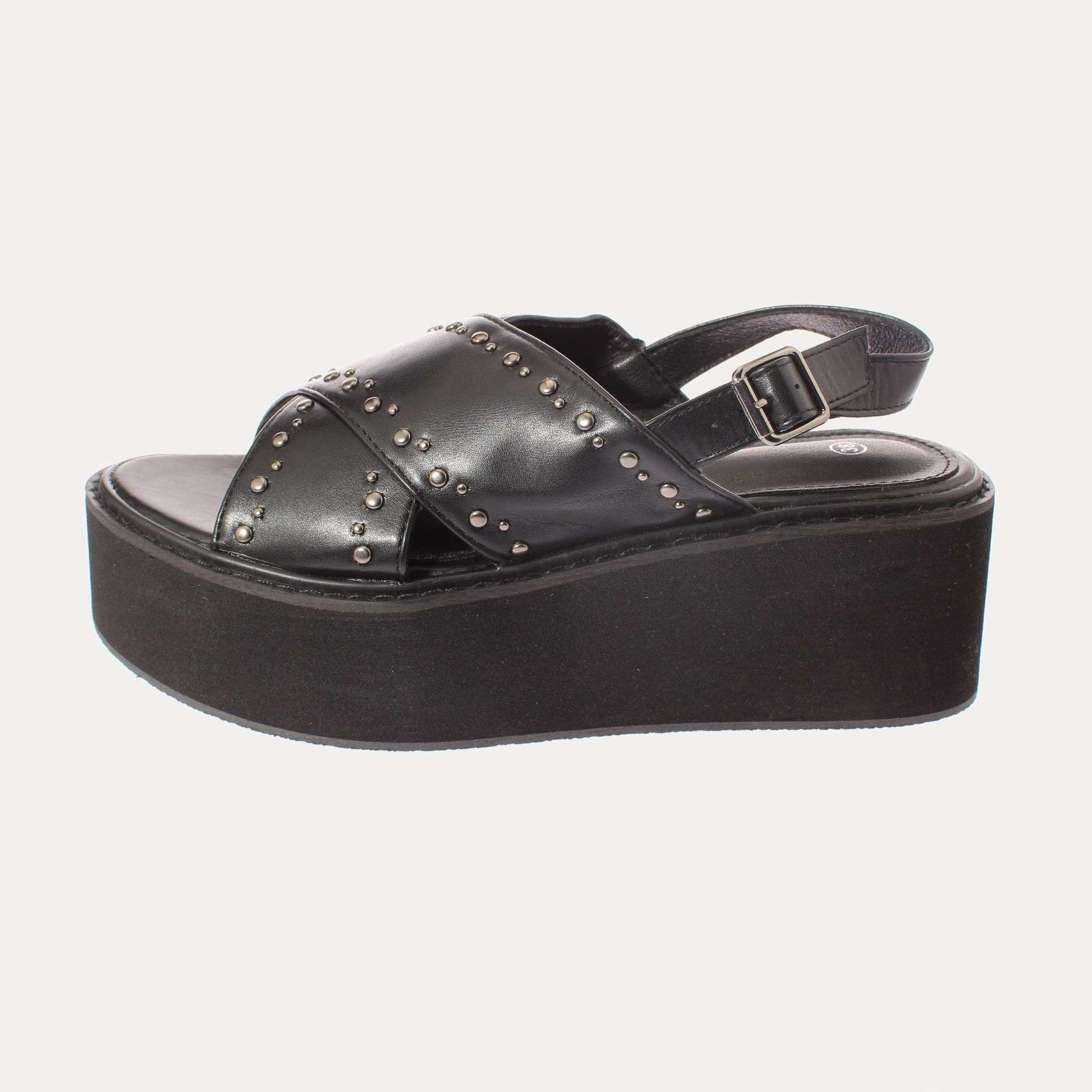 SANDALIA PLATAFORMA MUJER VÍA FRANCA NEGRO ART. 52109B30874BLACK - 2