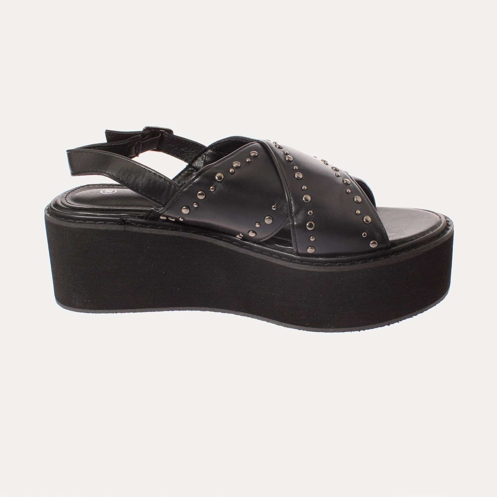 SANDALIA PLATAFORMA MUJER VÍA FRANCA NEGRO ART. 52109B30874BLACK - 4