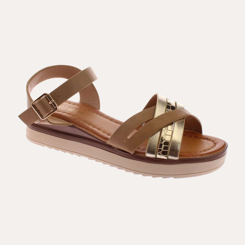SANDALIA MUJER VÍA FRANCA KHAKI ART. 51309B3225 - 1