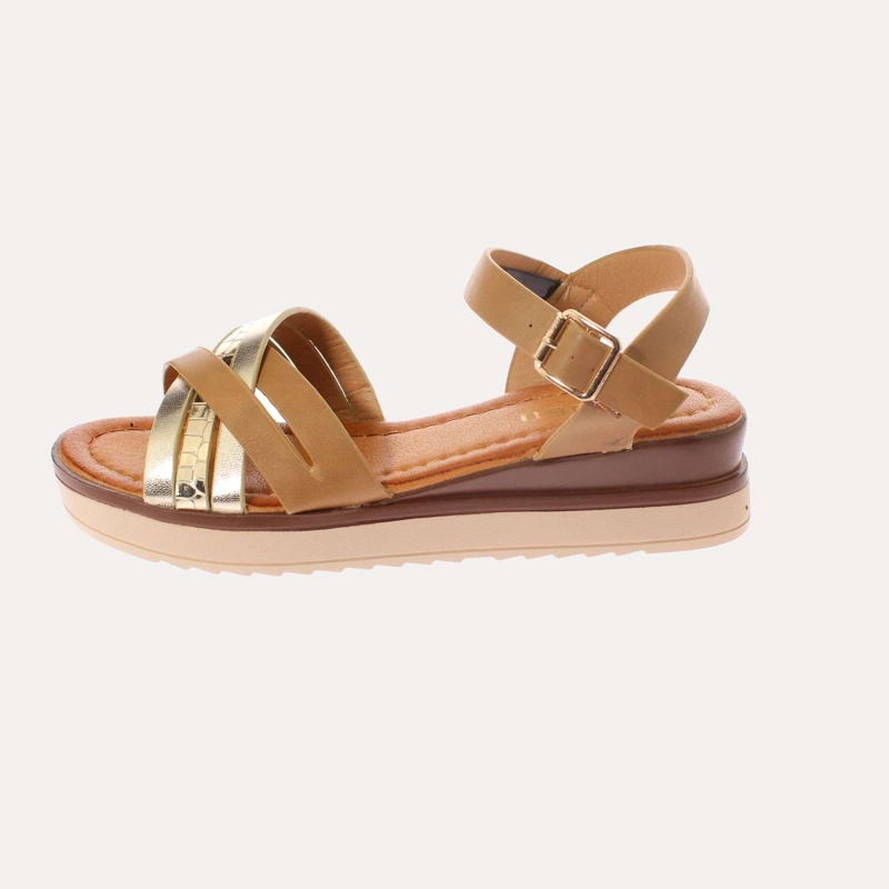 SANDALIA MUJER VÍA FRANCA KHAKI ART. 51309B3225 - 2