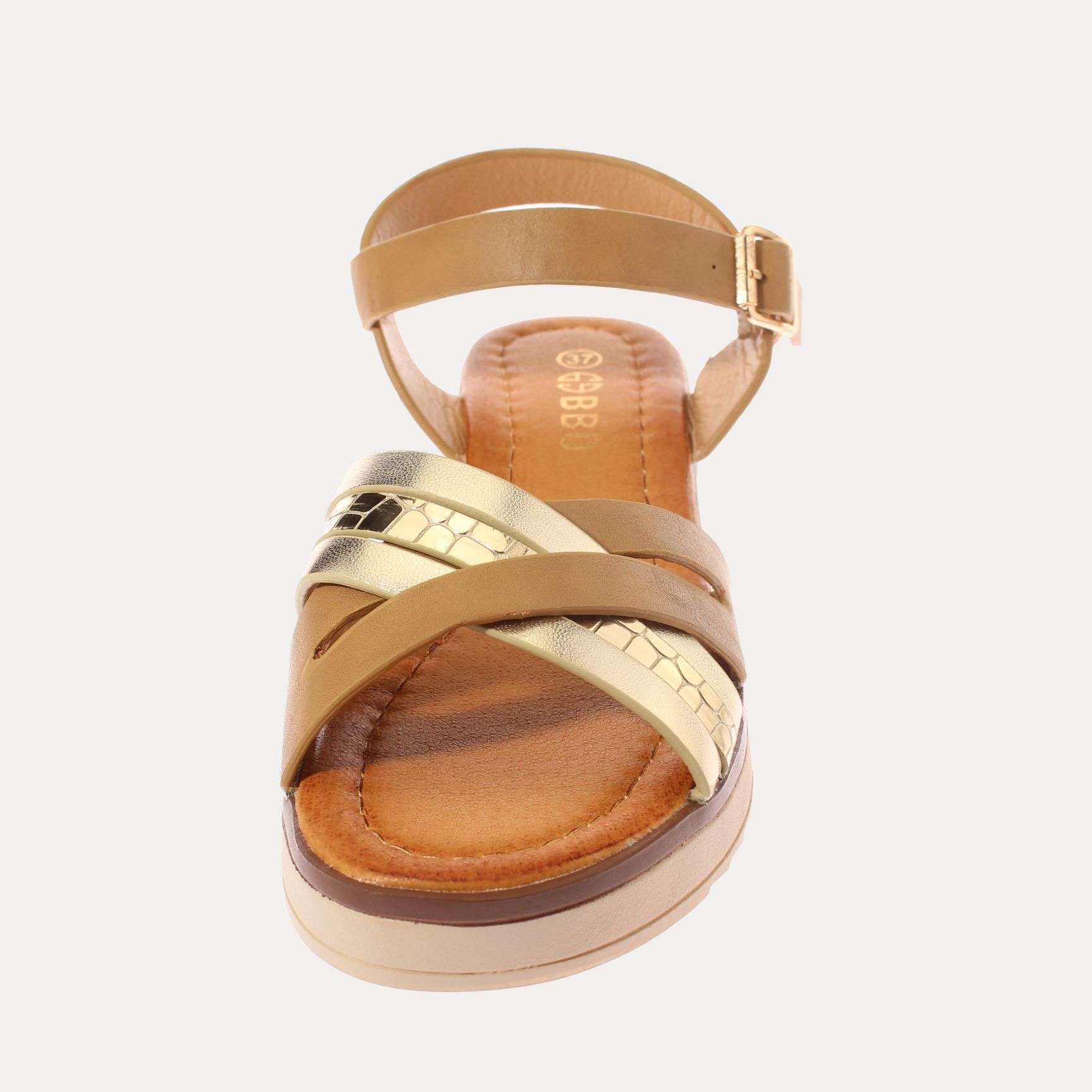 SANDALIA MUJER VÍA FRANCA KHAKI ART. 51309B3225 - 3