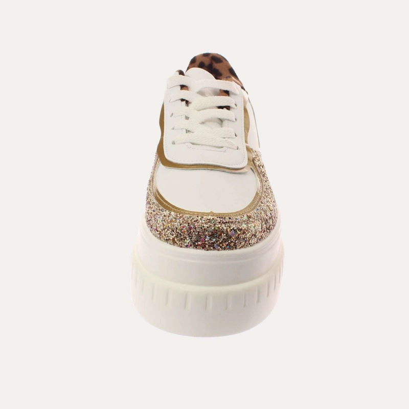 ZAPATILLA PLATAFORMA BLANCO/DORADO VÍA FRANCA ART. 5S212B0098DGOLD - 3