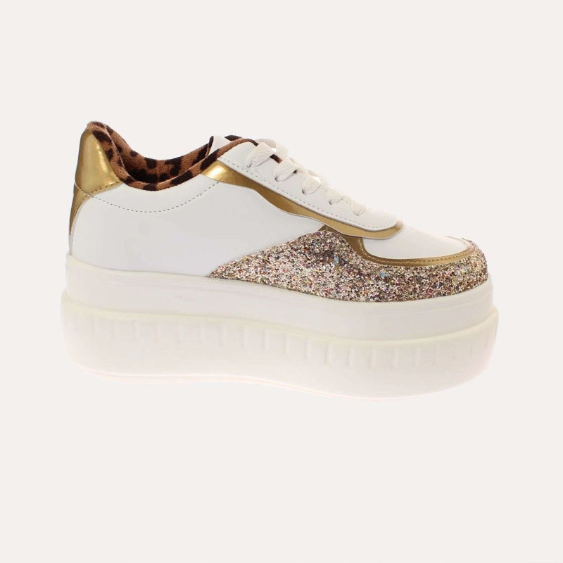 ZAPATILLA PLATAFORMA BLANCO/DORADO VÍA FRANCA ART. 5S212B0098DGOLD - 4