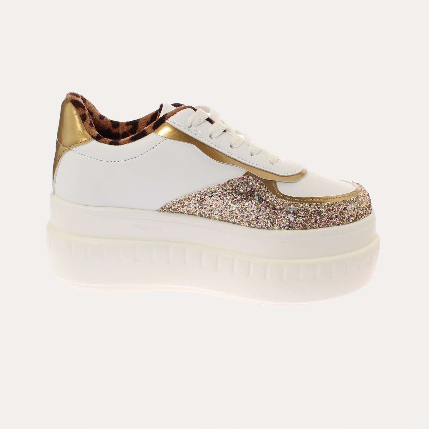 ZAPATILLA PLATAFORMA BLANCO/DORADO VÍA FRANCA ART. 5S212B0098DGOLD - 4