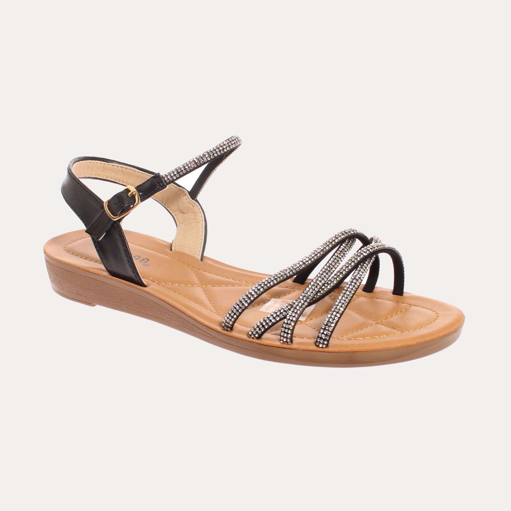 SANDALIA MUJER VÍA FRANCA NEGRO ART. 5KD50 - 1