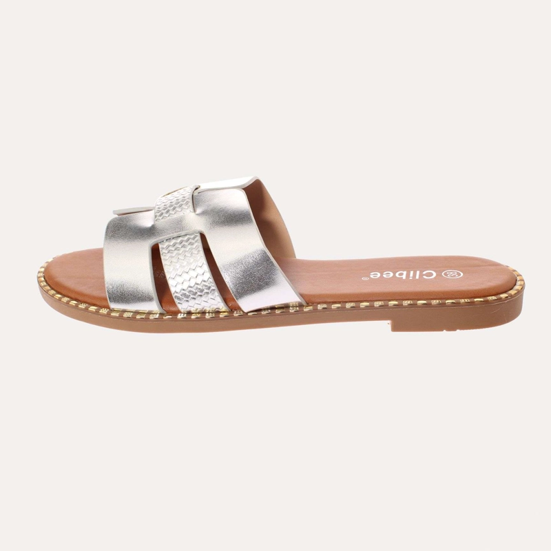 SANDALIA MUJER VÍA FRANCA PLATA ART. 5KD71 - 2