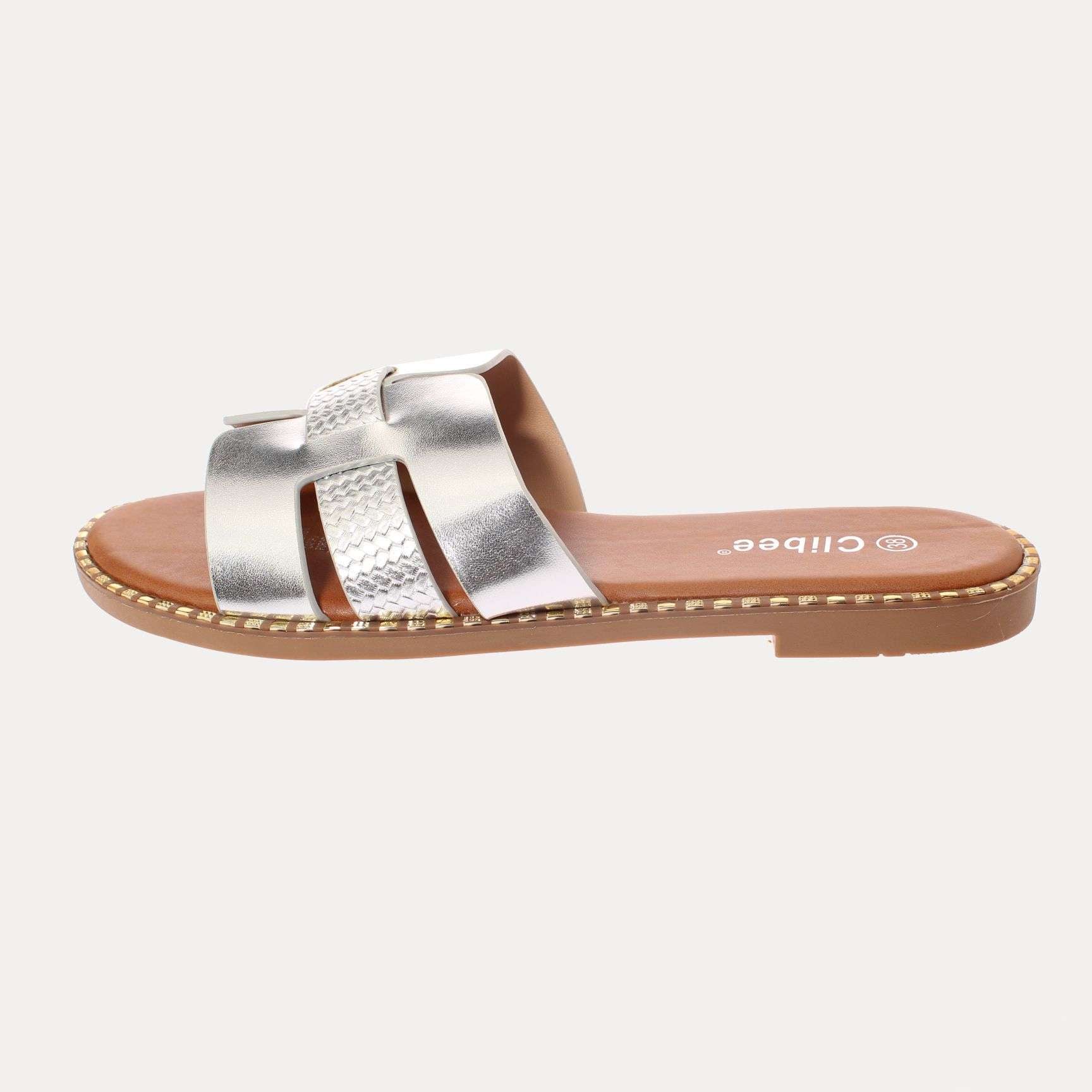 SANDALIA MUJER VÍA FRANCA PLATA ART. 5KD71 - 2