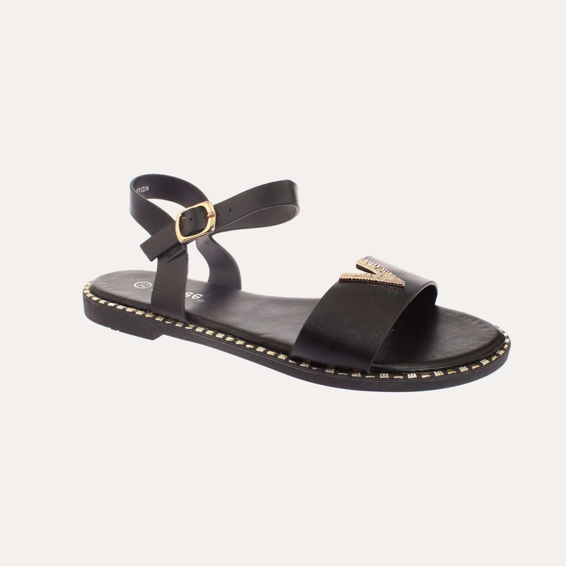 SANDALIA MUJER VÍA FRANCA NEGRO ART. 5KD79 - 1