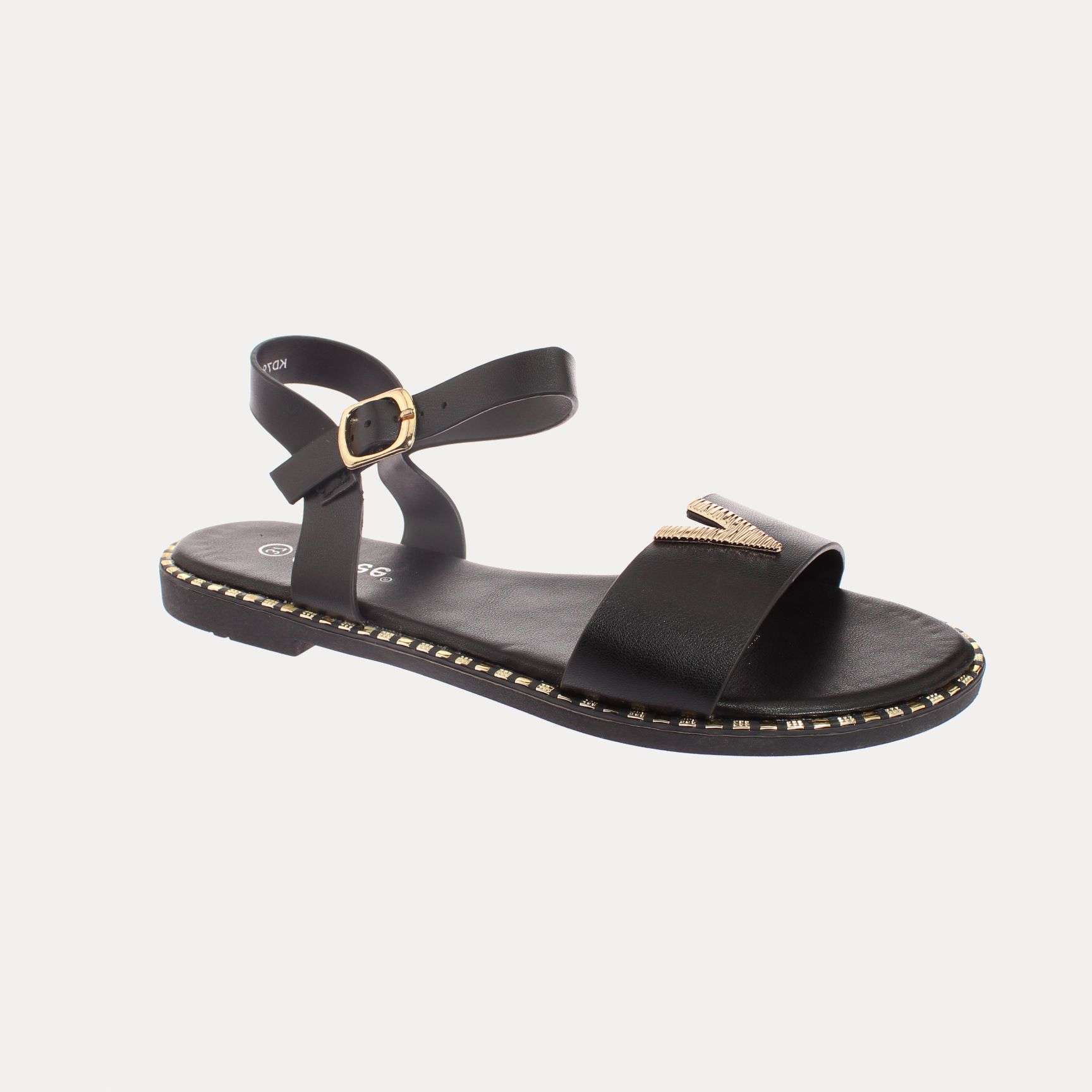 SANDALIA MUJER VÍA FRANCA NEGRO ART. 5KD79 - 1