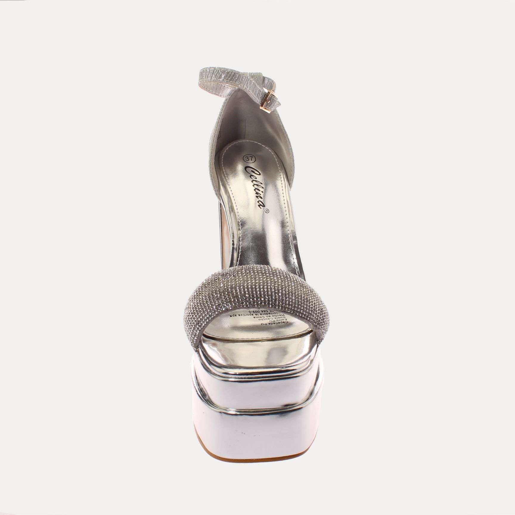 SANDALIA PLATAFORMA PLATEADO CELLINA ART. 5G231208PLATIADO - 3