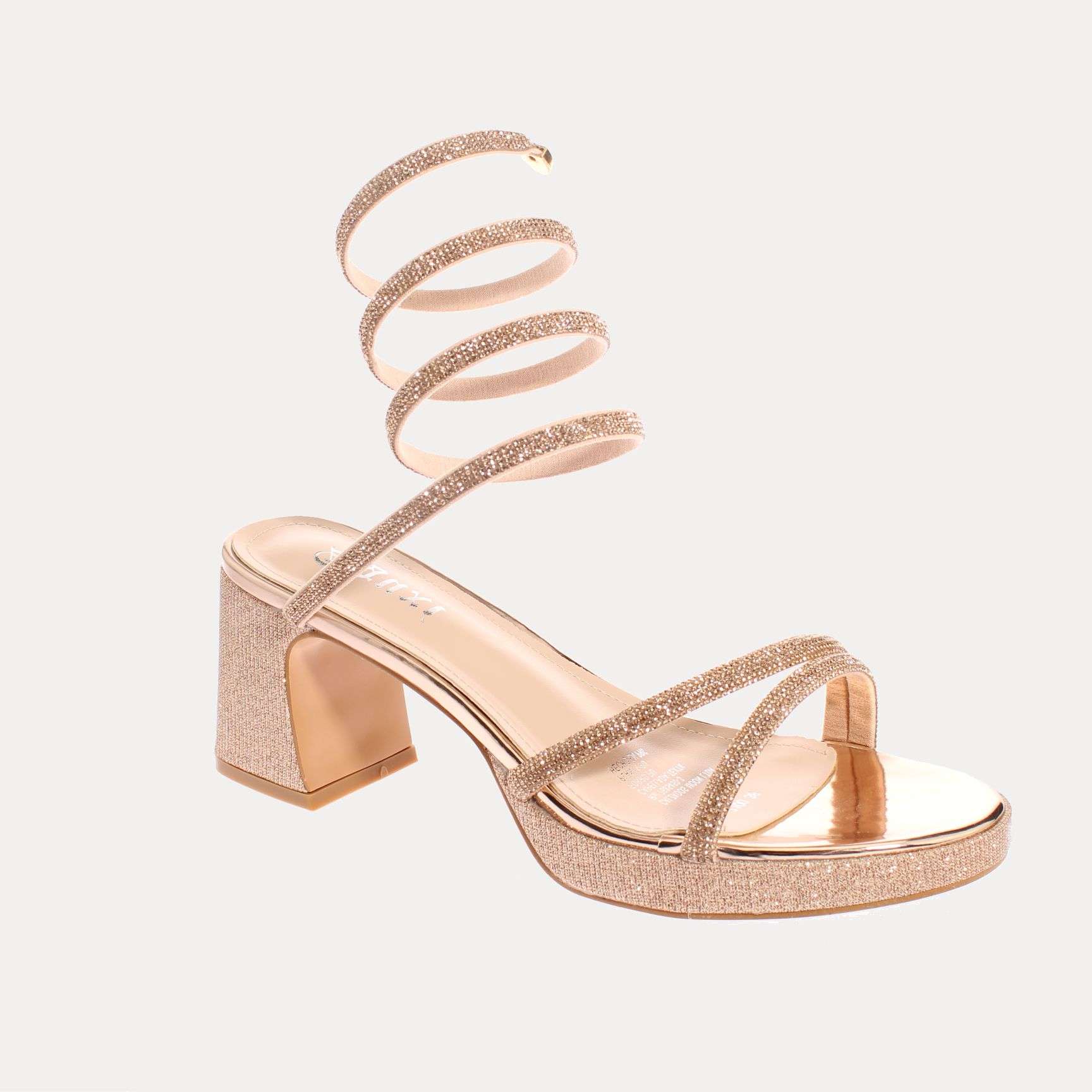SANDALIA TACO CHAMPAGNE VIA FRANCA ART. 52100CHAMPAGNE - 1