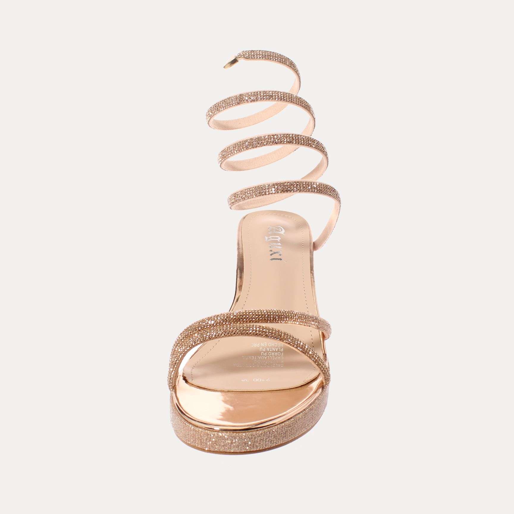 SANDALIA TACO CHAMPAGNE VIA FRANCA ART. 52100CHAMPAGNE - 3