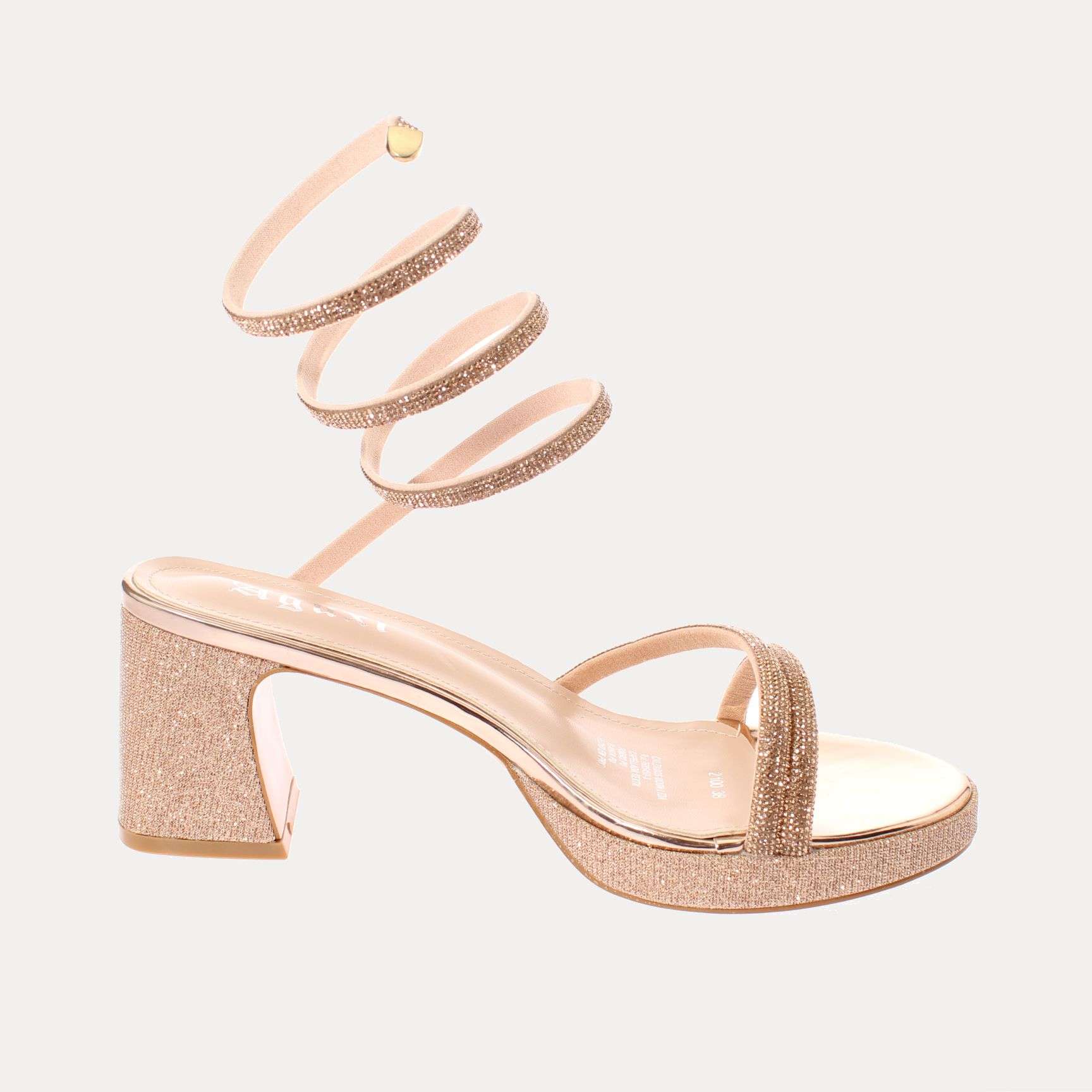 SANDALIA TACO CHAMPAGNE VIA FRANCA ART. 52100CHAMPAGNE - 4