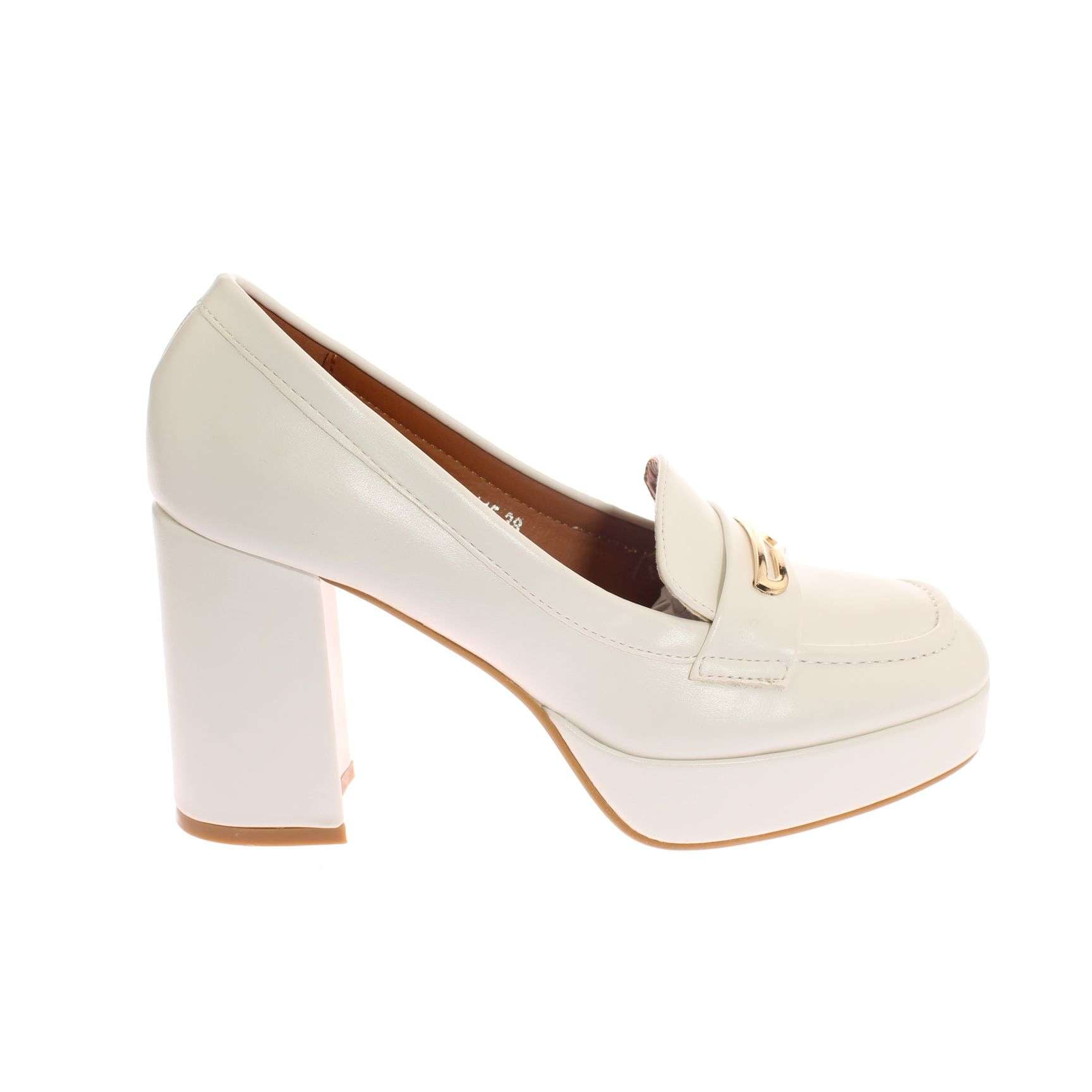 MOCASÍN TACÓN BLANCO VÍA FRANCA ART. 5W116WHITE - 2