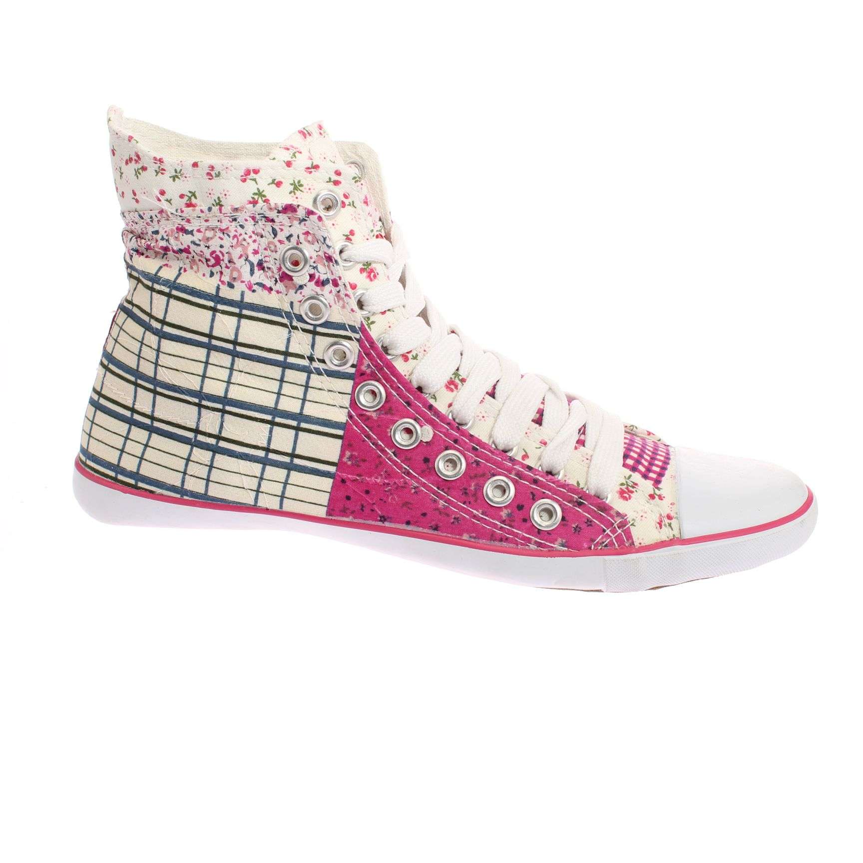 ZAPATILLA LONA FUCSIA VÍA FRANCA ART. 5DSCO1077FUCSIA BLANCO - 2