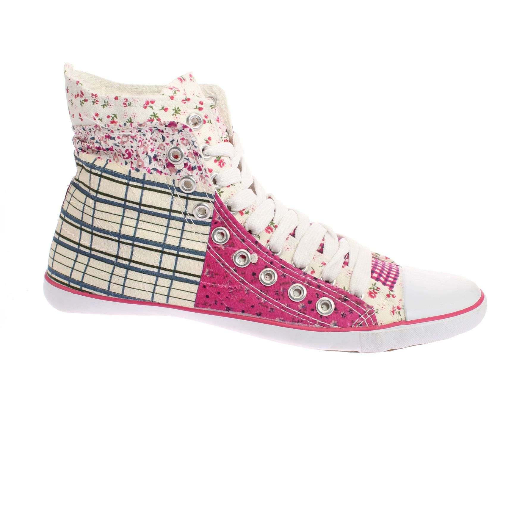 ZAPATILLA LONA FUCSIA VÍA FRANCA ART. 5DSCO1077FUCSIA BLANCO - 2