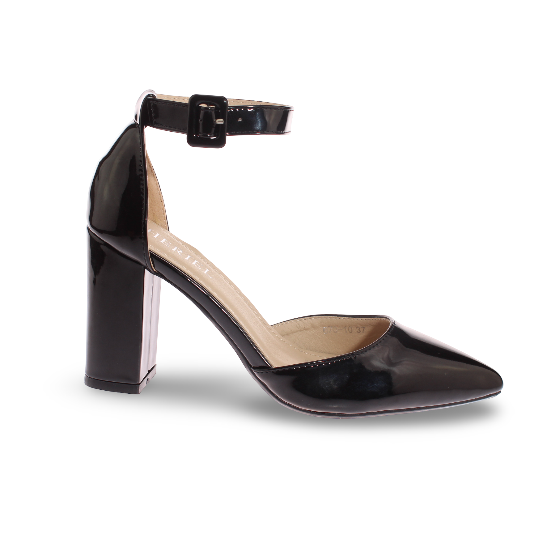 ZAPATO TACON NEGRO VIA FRANCA ART. 567010BLACK - 2