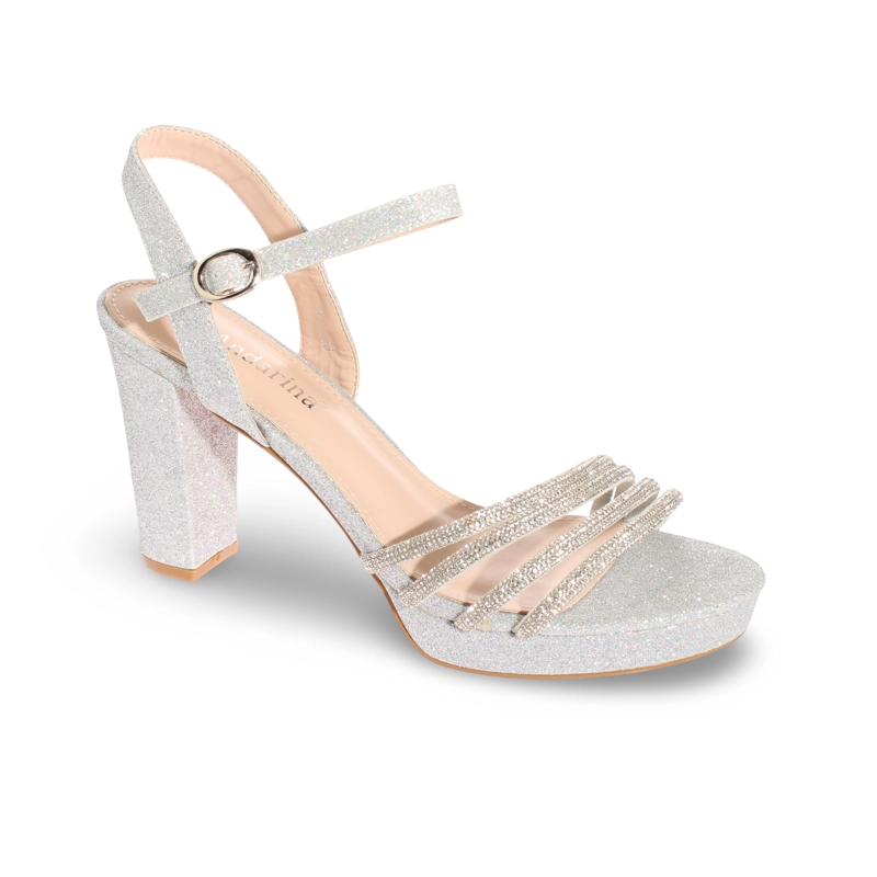 SANDALIA TACON PLATA ANDARINA ART. 5W255PLATA