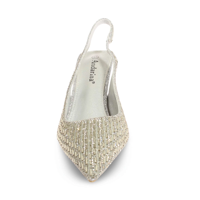 ZAPATO TACO PLATA ANDARINA ART. 5SL028PLATA - 3