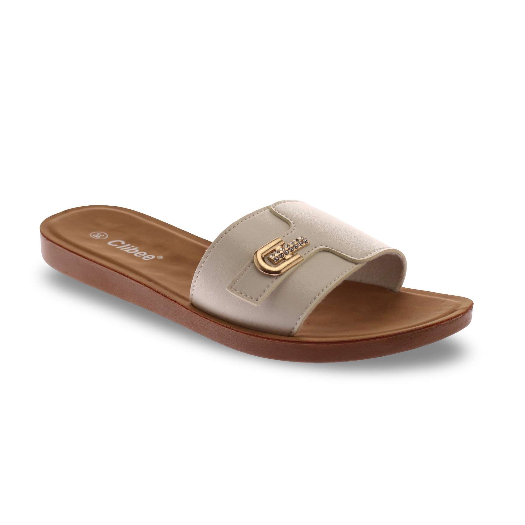 SANDALIA BEIGE VIA FRANCA ART. 5K100WHITE - 1