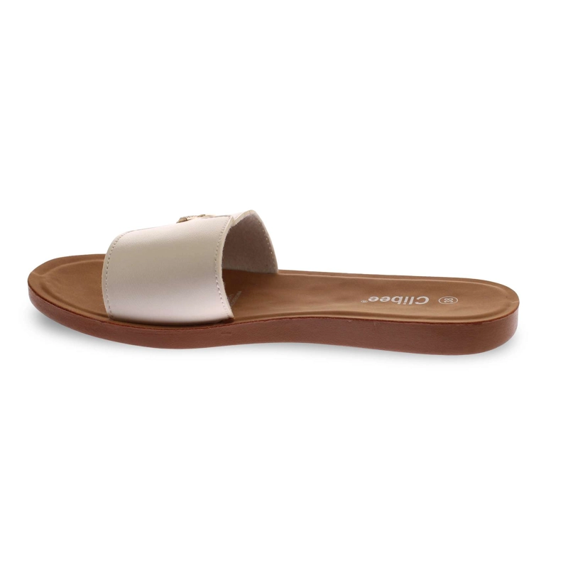 SANDALIA BEIGE VIA FRANCA ART. 5K100WHITE - 4