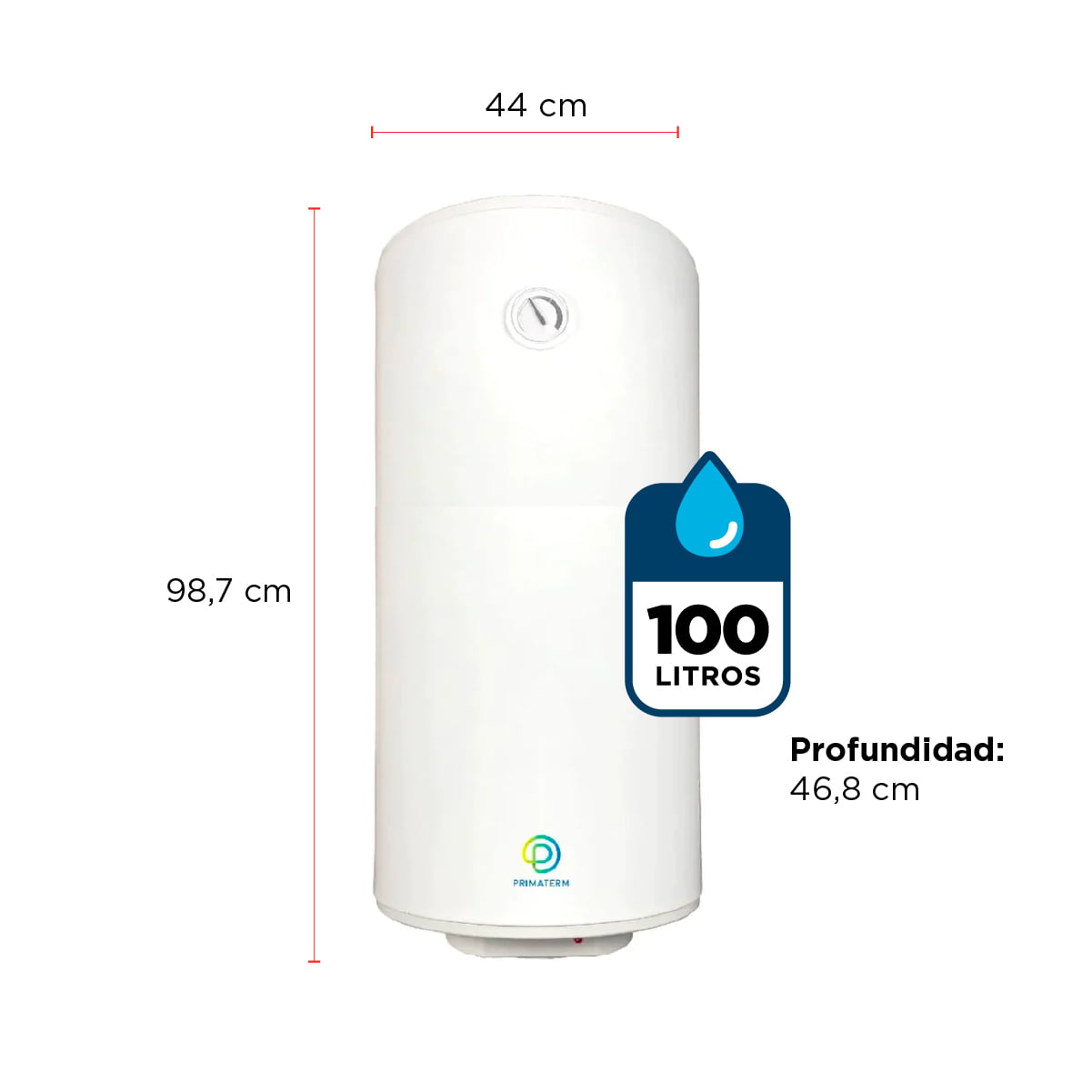 TERMO ELÉCTRICO PRIMATERM 100 LITROS - 6