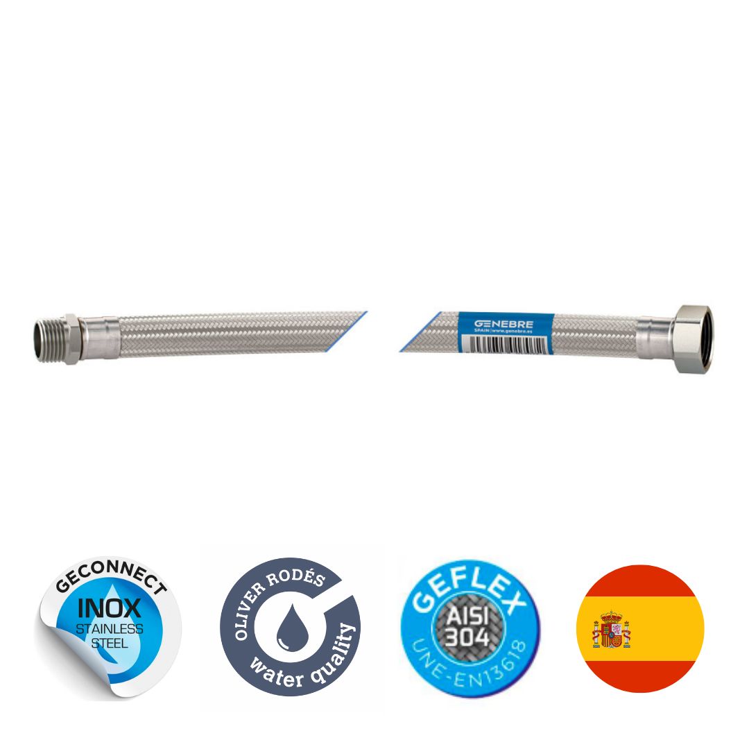 CONEXIÓN GENEBRE FLEXIBLE GEFLEX DN13 1/2 60CM - 2