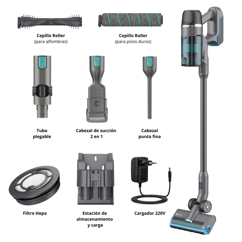 ASPIRADORA PRIMATERM INALÁMBRICA X5-FULL 450W + ACCESORIOS - 2