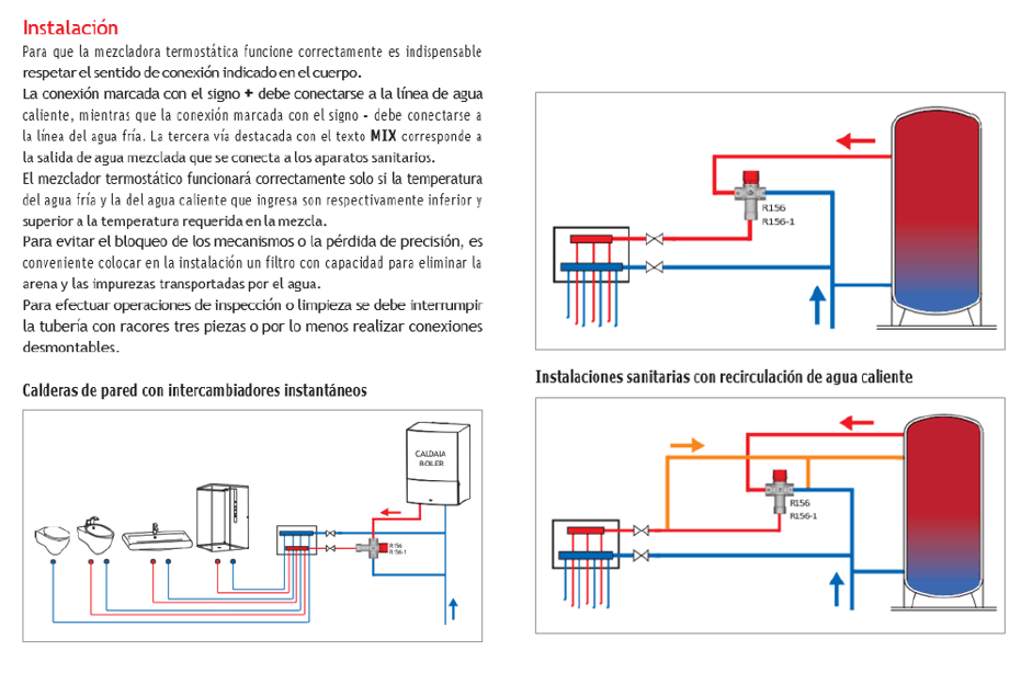 VÁLVULA MEZCLADORA TERMOSTÁTICA 1/2' 10 BAR - 4
