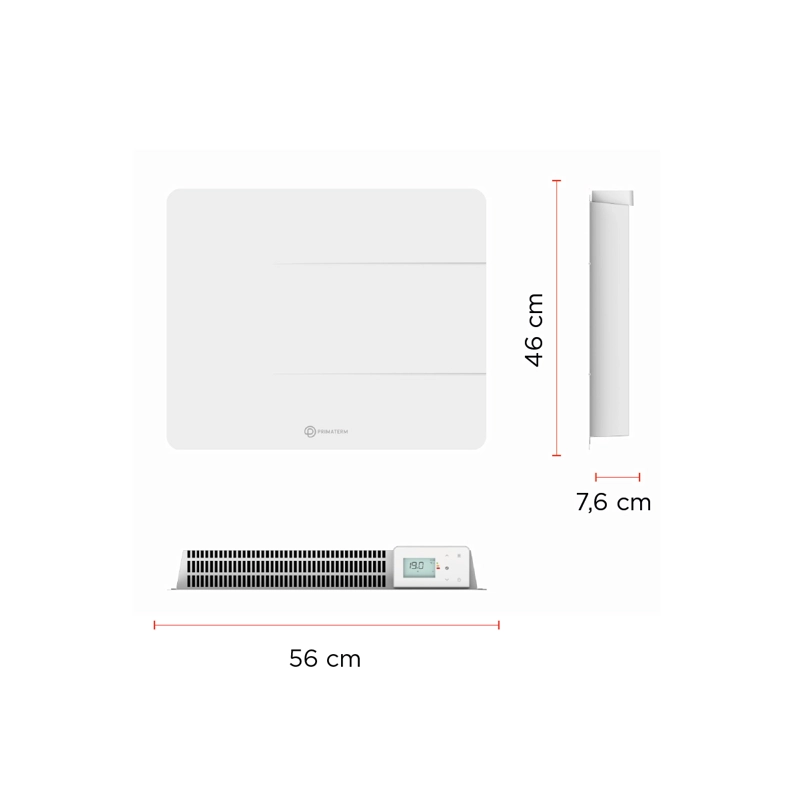 ESTUFA RADIADOR CALEFACTOR ÓNIX CERÁMICO WIFI BLANCO 1000W PRIMATERM - 6