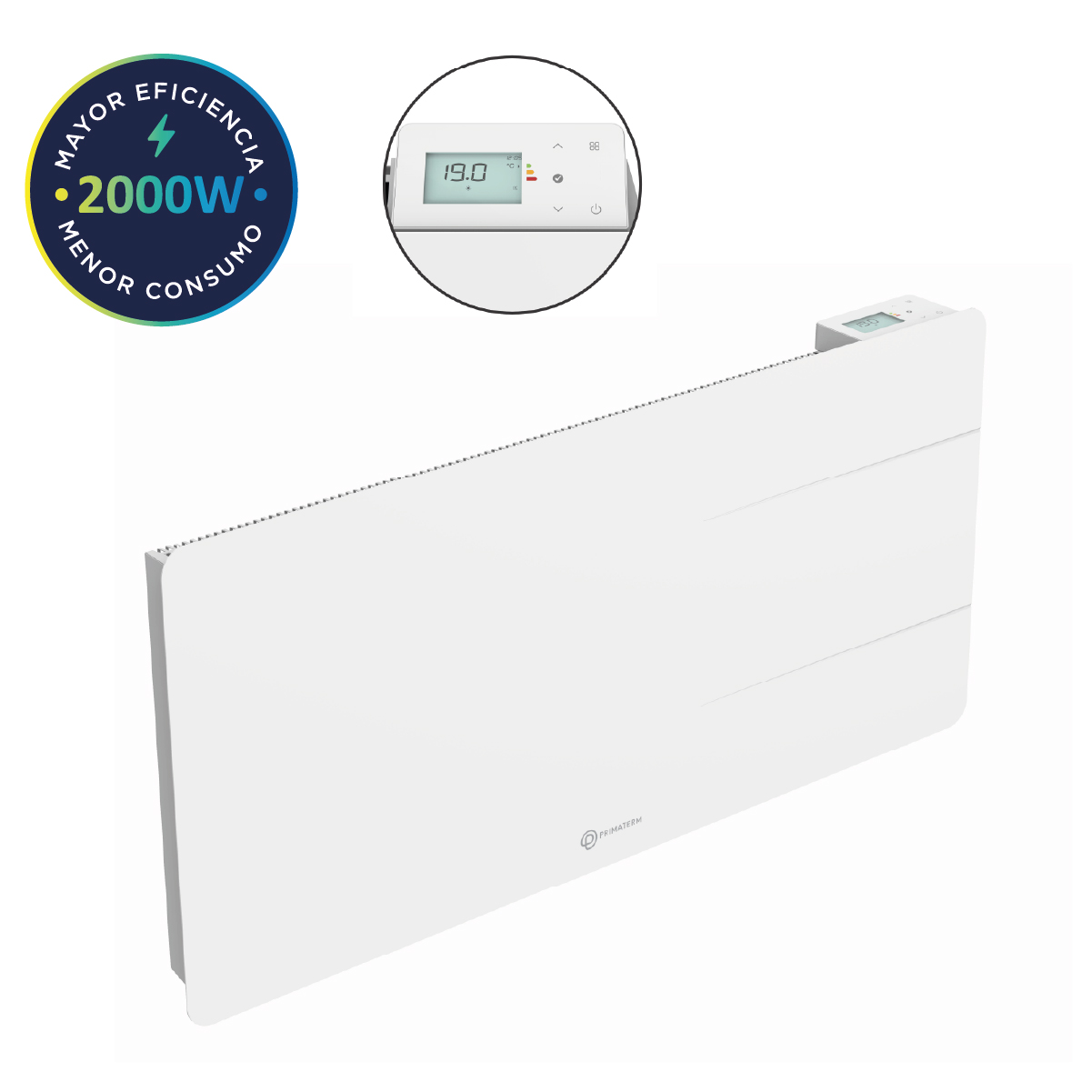 ESTUFA RADIADOR CALEFACTOR ÓNIX CERÁMICO WIFI BLANCO 2000W PRIMATERM - 6