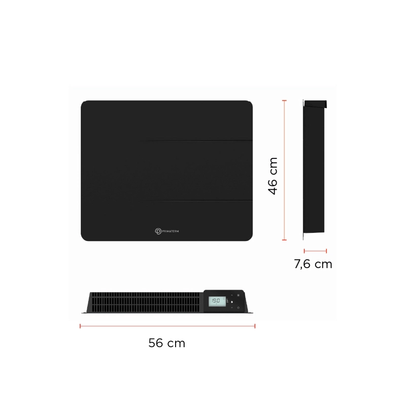ESTUFA RADIADOR CALEFACTOR ÓNIX CERÁMICO WIFI ANTRACITA 1000W PRIMATERM - 6