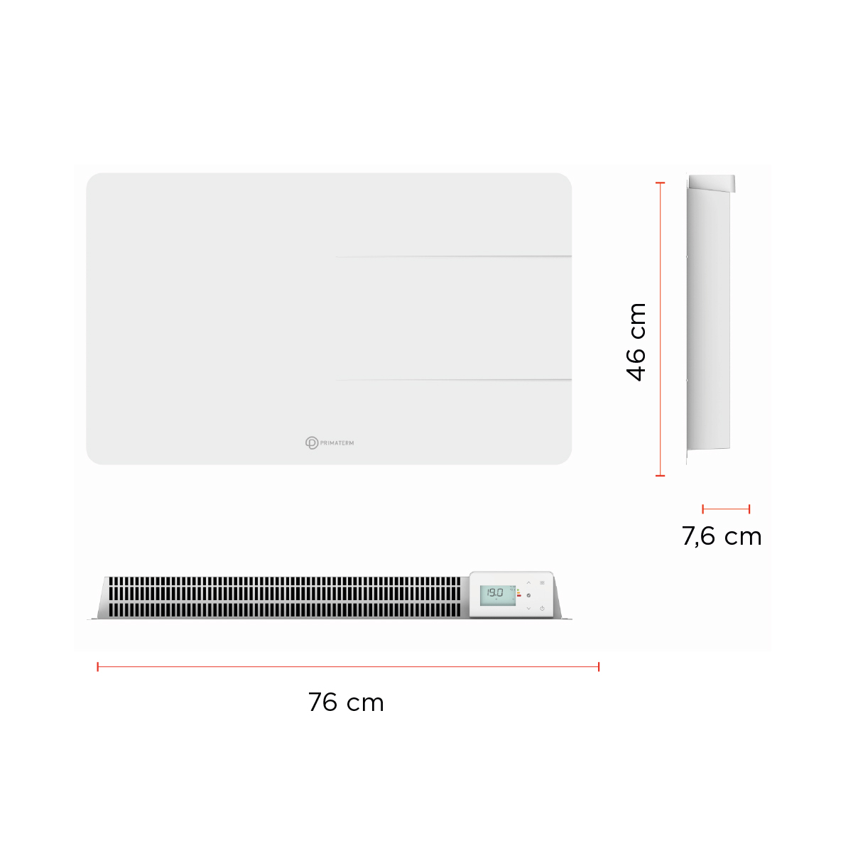 ESTUFA RADIADOR CALEFACTOR ÓNIX CERÁMICO WIFI BLANCO 1500W PRIMATERM - 6