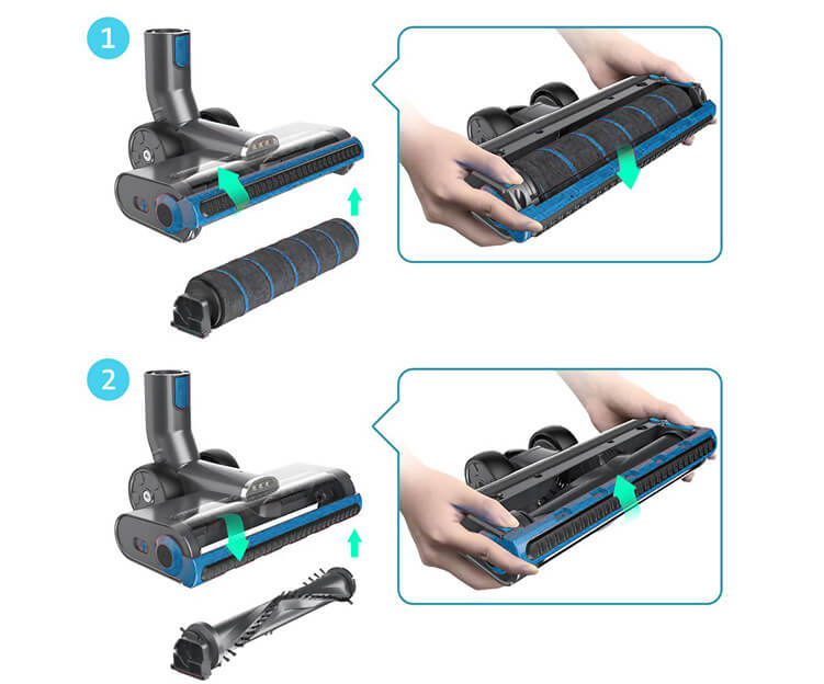 Cepillo Roller para Alfombra Aspiradora Inalámbrica X5-Full PRIMATERM - 3