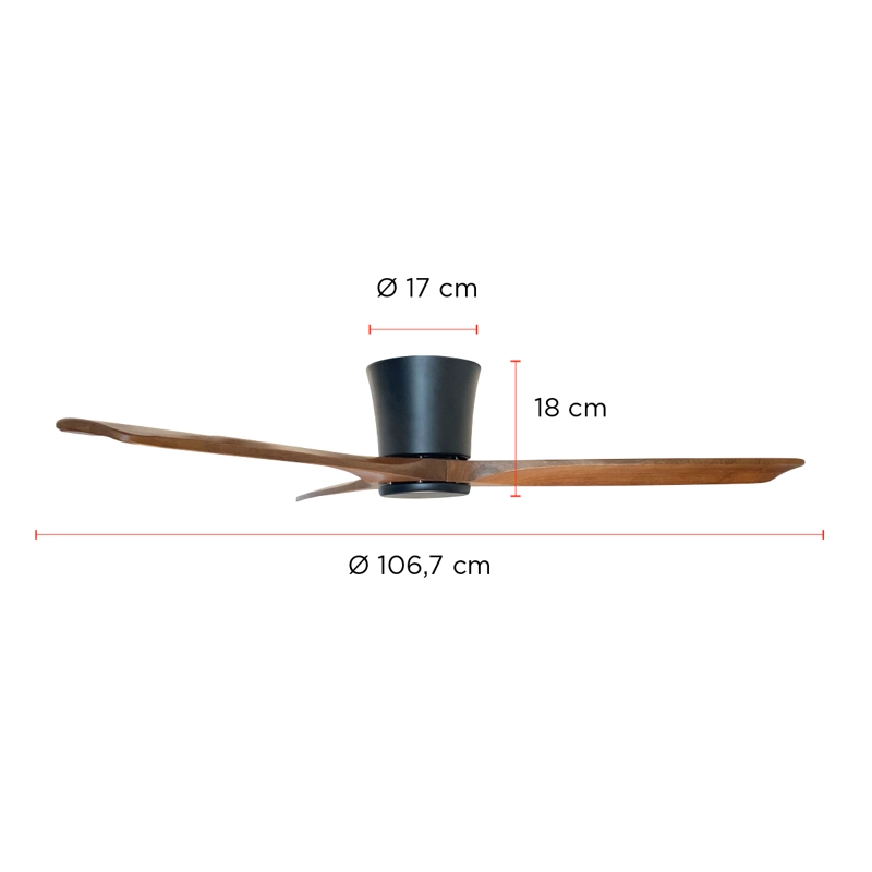 VENTILADOR DE TECHO HYDRA NOGAL 42” PRIMATERM - 4