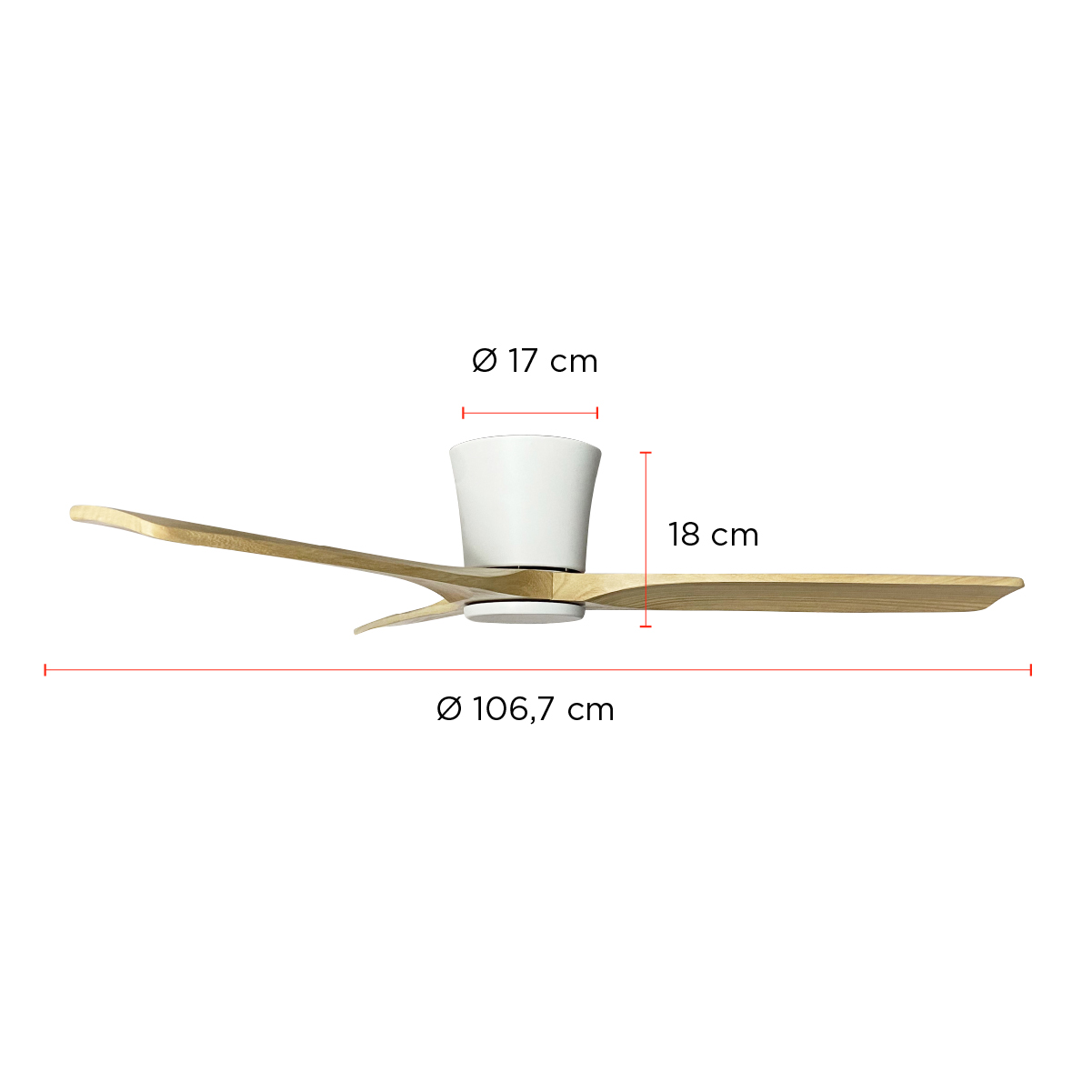 VENTILADOR DE TECHO HYDRA NATURAL 42” PRIMATERM - 4