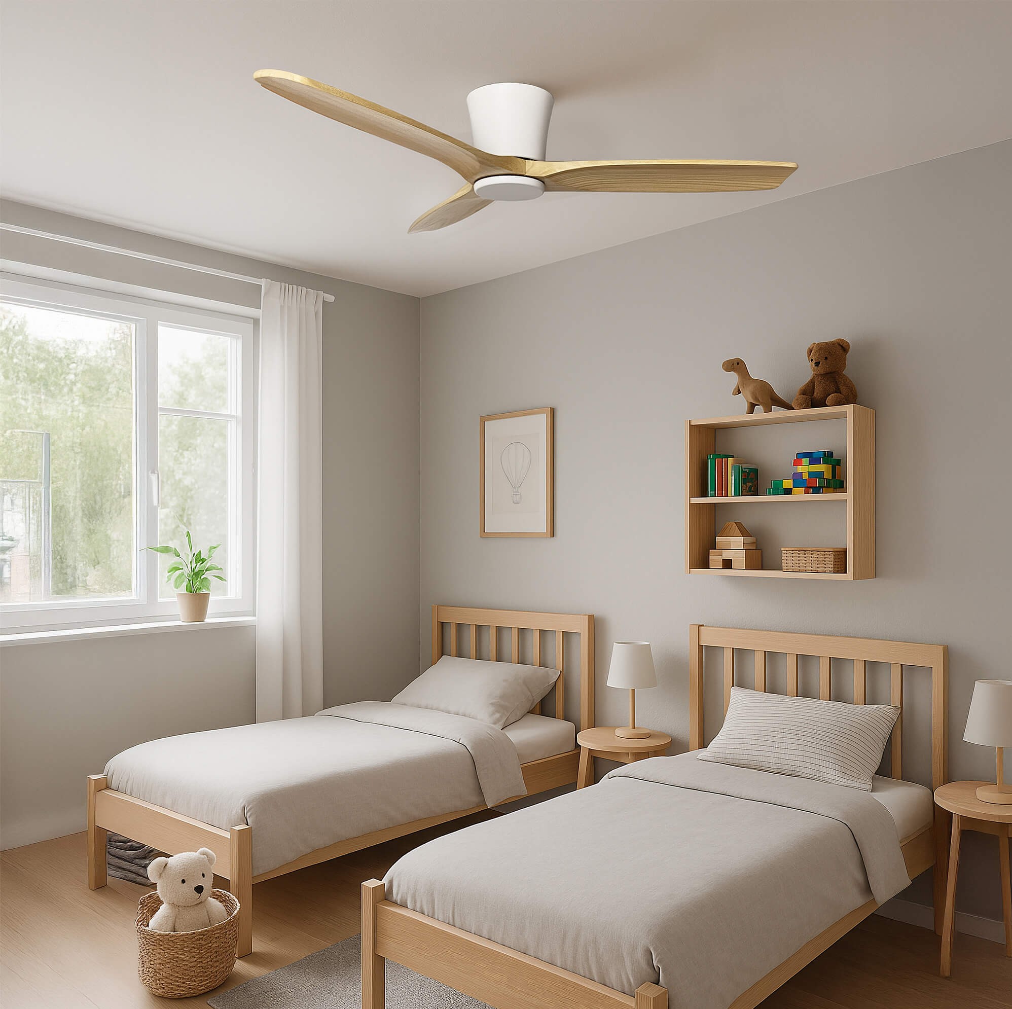 VENTILADOR DE TECHO HYDRA NATURAL 42” PRIMATERM - 5