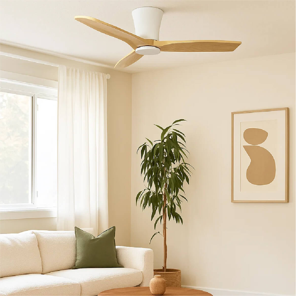 VENTILADOR DE TECHO HYDRA NATURAL 42” PRIMATERM - 6