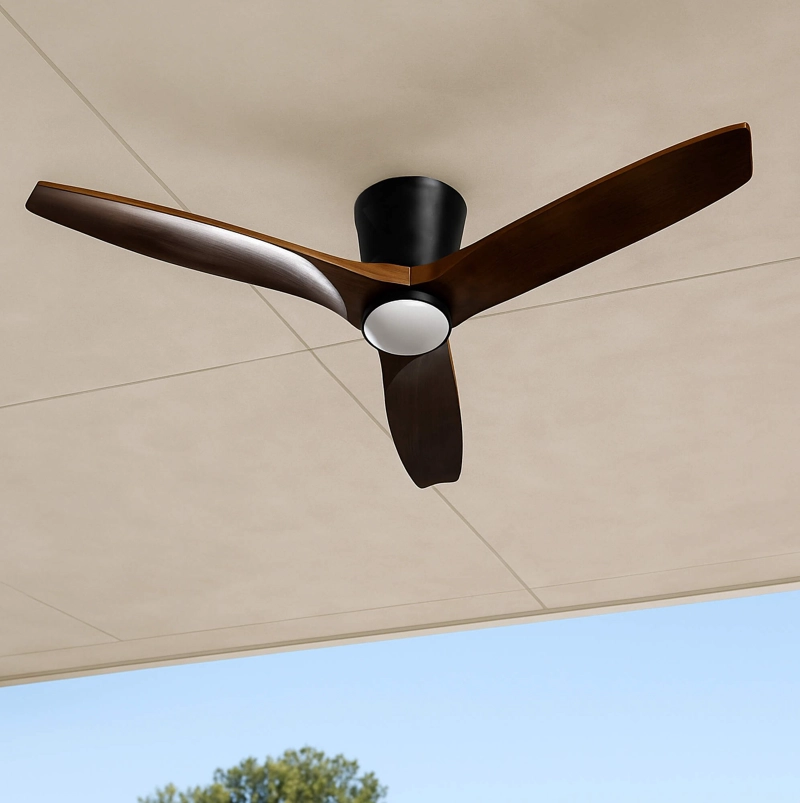 VENTILADOR DE TECHO FARO NOGAL CON LUZ LED 3 COLORES 42” PRIMATERM - 5