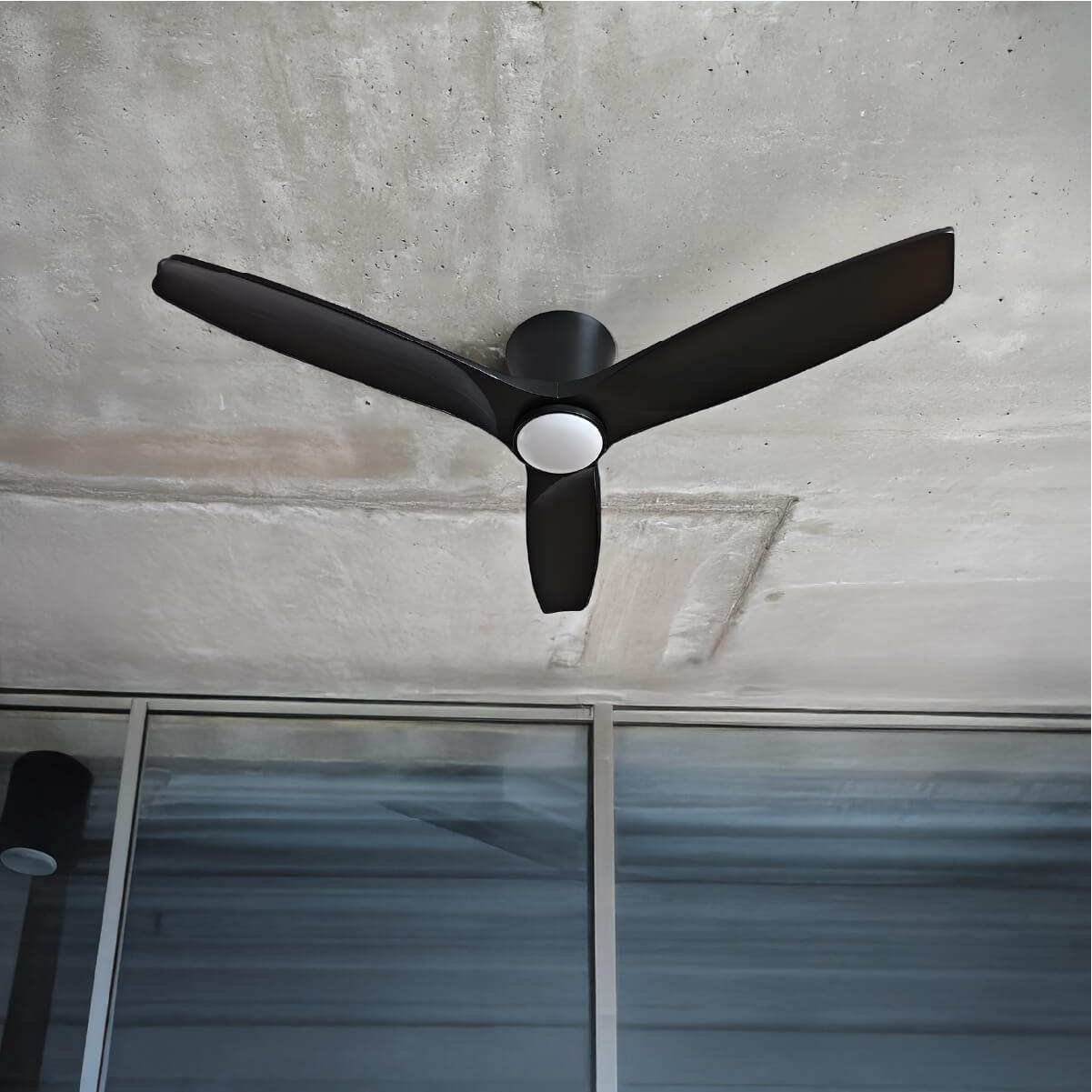 VENTILADOR DE TECHO FARO NEGRO CON LUZ LED 3 COLORES 42” PRIMATERM - 5