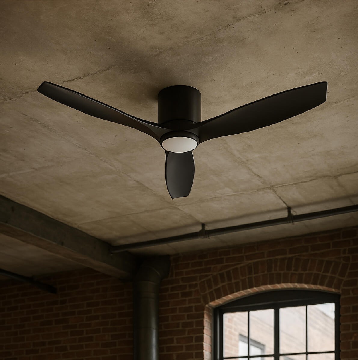 VENTILADOR DE TECHO FARO NEGRO CON LUZ LED 3 COLORES 42” PRIMATERM - 6