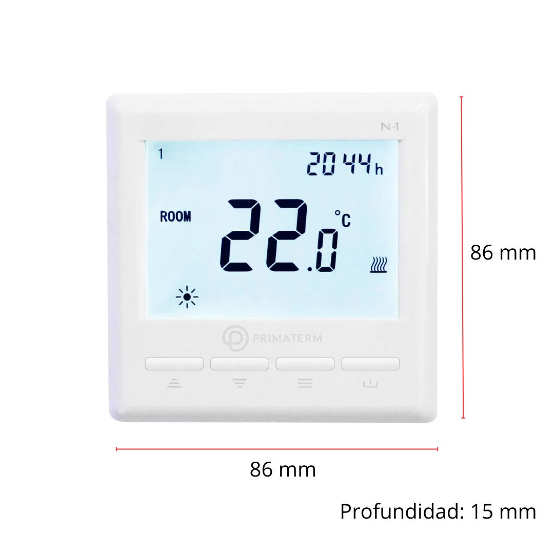 TERMOSTATO INTELIGENTE PROGRAMABLE 3600W WIFI BLANCO PRIMATERM - 4